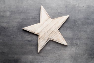 Noel yıldız. Noel desen. Arka plan gri renk üzerinde