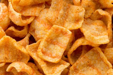 Lezzetli patates cipsi closeup yapardı et.