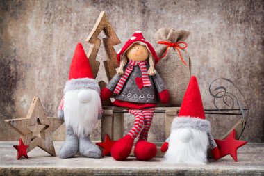 Noel tebrik kartı. Noel cücesi geçmişi. Noel sembolü