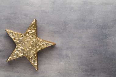 Noel yıldız. Noel desen. Arka plan gri renk üzerinde