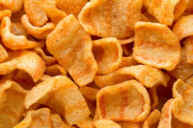 Lezzetli patates cipsi closeup yapardı et.