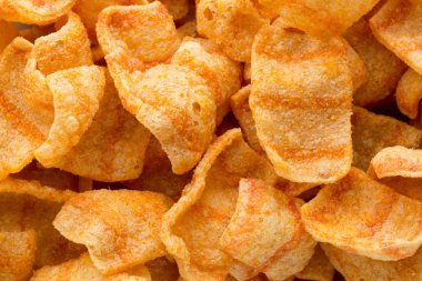 Lezzetli patates cipsi closeup yapardı et.