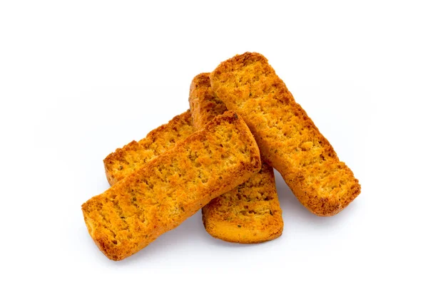 Crumbs of bread croutons. Eco food. — Stock Photo, Image