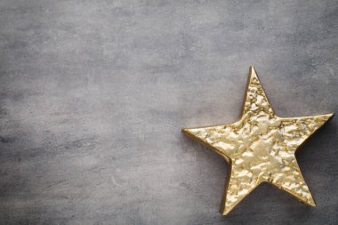 Noel yıldız. Noel desen. Arka plan gri renk üzerinde