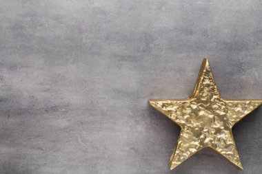 Noel yıldız. Noel desen. Arka plan gri renk üzerinde