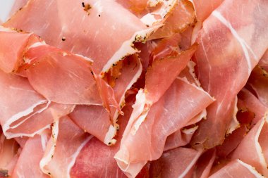 Prosciutto di Parma, Parma salam filan. Pencere ışık. Yumuşak odak