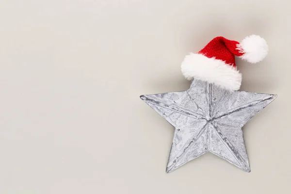 Noel Yaratıcı Yıldızı Pastel Renkli Arka Planda Dekor Noel Veya — Stok fotoğraf