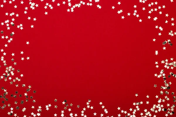 Glittering Christmas Background Star Dust Golden Glitter Holidays Background Web — Stock Photo, Image