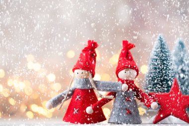 Noel tebrik kartı. Noel cücesi geçmişi. Noel sembolü. 