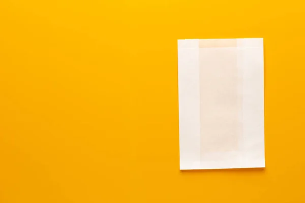 Witte Papieren Tas Voor Logo Ontwerp Makkelijk Van Kleur Veranderen — Stockfoto