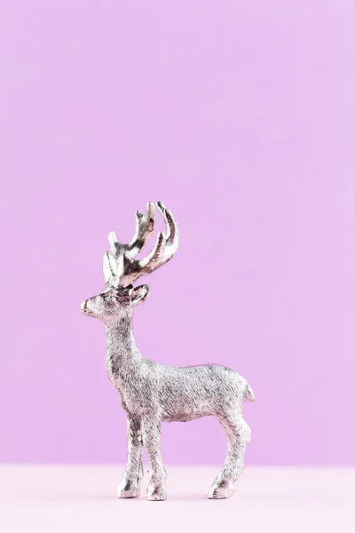 Kerstrendieren Pastelkleurige Achtergrond Kerstmis Nieuwjaar Minimaal Concept — Stockfoto