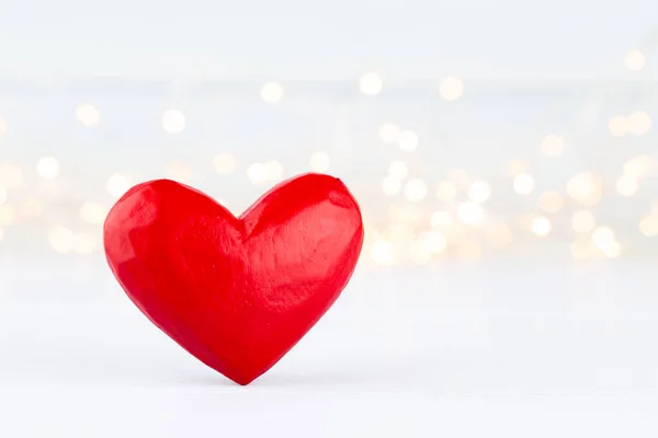 Fondo Del Día San Valentín Con Corazones Rojos Tarjetas Felicitación — Foto de Stock