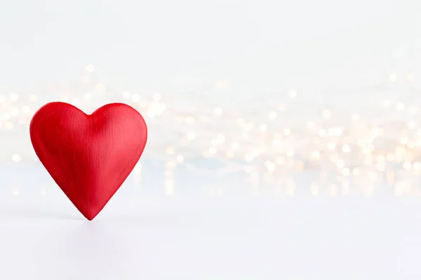 Fondo Del Día San Valentín Con Corazones Rojos Tarjetas Felicitación — Foto de Stock