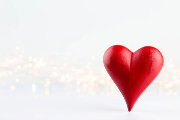 Fondo Del Día San Valentín Con Corazones Rojos Tarjetas Felicitación — Foto de Stock