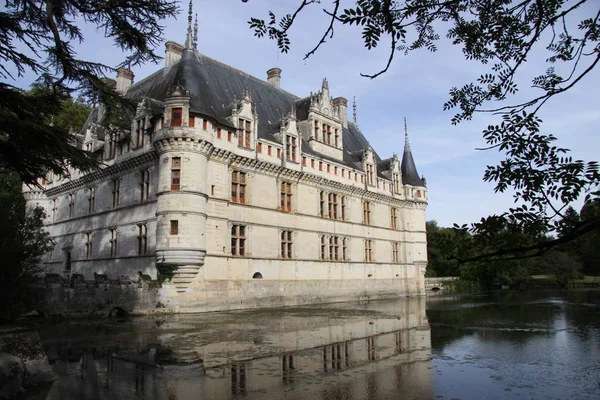 Castelo Azay-Le-Rideau em França — Fotografia de Stock
