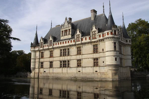 AZAY-le-rideau kale Fransa — Stok fotoğraf