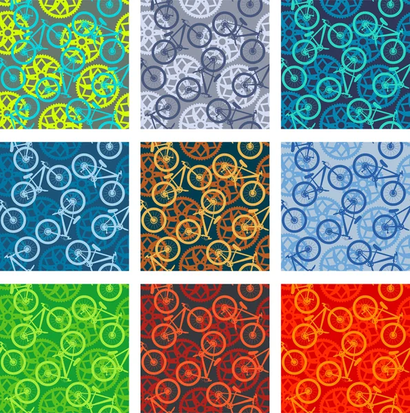 Gears pattern pack — Stock Vector