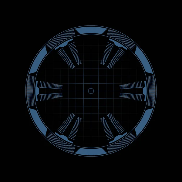 Desenho do alvo HUD — Vetor de Stock