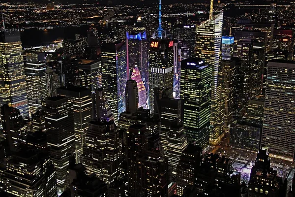 Skyline nocturne de New York — Photo