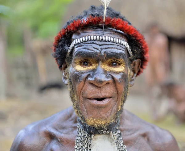 Chefe da tribo Dani — Fotografia de Stock