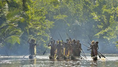 Kano Savaşı töreni Asmat insan