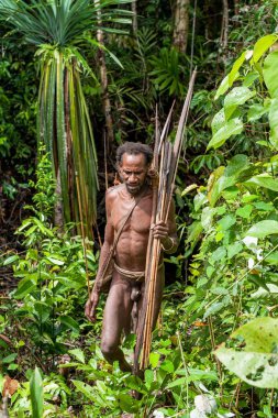 Korowai (Kolufo) kabilesinden Papua