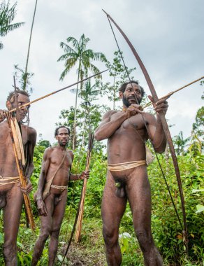 Oklar yayından bir çekim Papua
