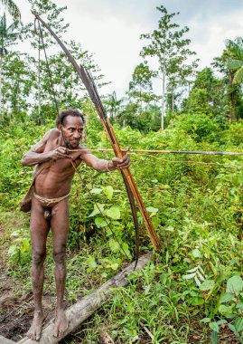 Oklar yayından bir çekim Papua