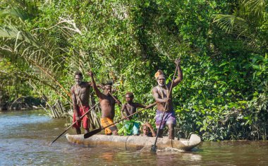 Kano Savaşı töreni Asmat insan