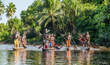 Kano Savaşı töreni Asmat insan