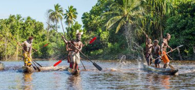 Kano Savaşı töreni Asmat insan