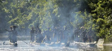 Kano Savaşı töreni Asmat insan