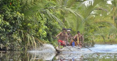 Kano Savaşı töreni Asmat insan
