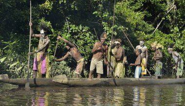 Kano Savaşı töreni Asmat insan