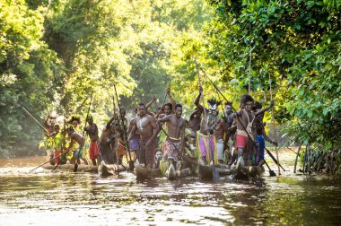 Kano Savaşı töreni Asmat insan