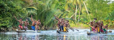 Kano Savaşı töreni Asmat insan