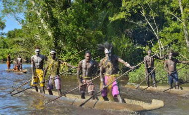 Kano Savaşı töreni Asmat insan