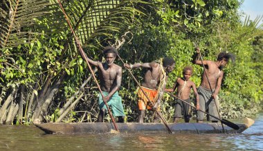 Kano Savaşı töreni Asmat insan