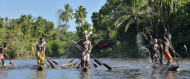 Kano Savaşı töreni Asmat insan