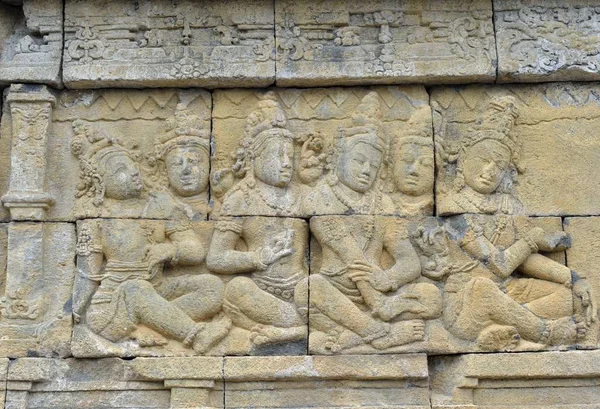 Detail van boeddhistische gesneden opluchting — Stockfoto