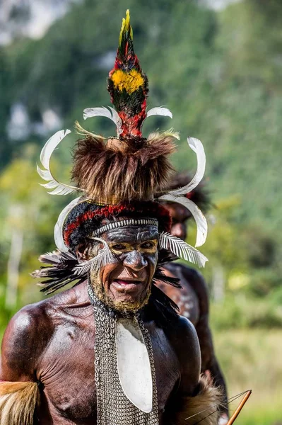 Yali Mabel, el jefe de la tribu Dani —  Fotos de Stock