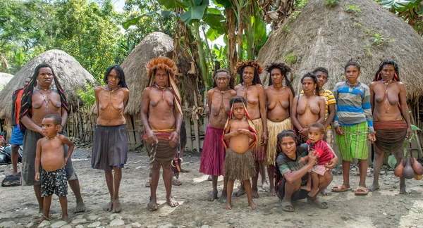 Baliem Tal West Papua Indonesien Juni 2016 Dugum Dani Stammesvolk — Stockfoto