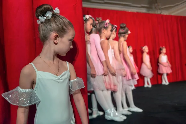 Performance of a children\'s private ballet school. Saint Petersburg. Russia