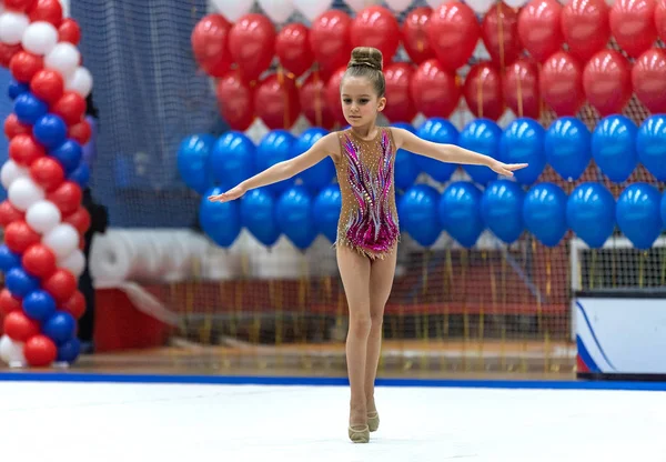 Saint Petersburg Russia February 2020 Year Children Rhythmic Gymnastics Competition — стокове фото