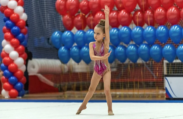 San Petersburgo Rusia Febrero 2020 Año Competencia Gimnasia Rítmica Infantil —  Fotos de Stock