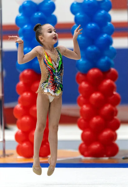 San Petersburgo Rusia Febrero 2020 Año Competencia Gimnasia Rítmica Infantil —  Fotos de Stock