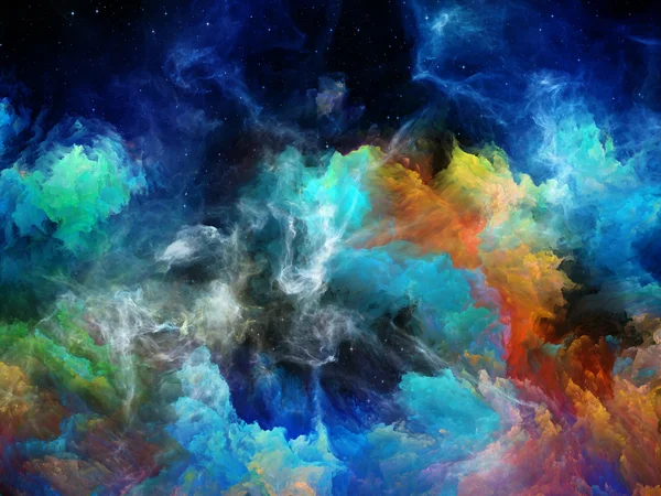 Inner Life of Space Nebula — Stock Photo, Image