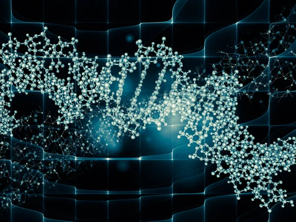 Moleküler yaşam arka plan — Stok fotoğraf
