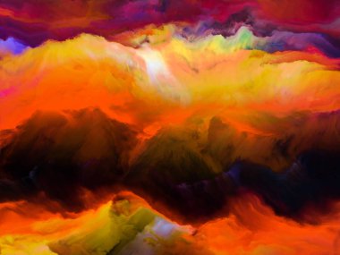 Şafak dağlar yukarıda arka plan