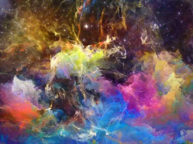 renkli boşluk bulutsu